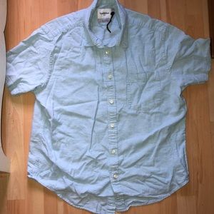 Blue button down shirt